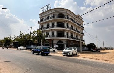 Building on the corner of the street in Sen Sok